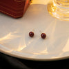 Burgundy 8mm Studs