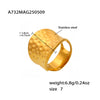Gold Hammered