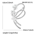 Pearl Flower Knot Rhinestone Brooch Gold Silver Two Tones view 5
