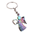 Metal Angel Keychains in Two-Angel, Silver and Iridescent Styles view 5