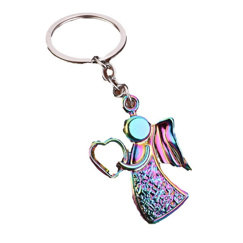 Guardian Angel Metal Keychain Bag Charm Gift Accessory