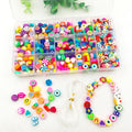 Multicolor Clay Bead Kit Glossy Beads for Jewelry and Craft Projects view 3