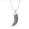 Silver Tone Faux Wolf Tooth Pendant Necklaces in Four Designs view 5
