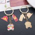 Fire Helmet Truck Uniform Extinguisher and Flame Keychains view 3