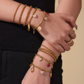 Stainless Bead Charm And Plain Ball Bracelets Styles view 3