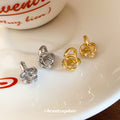 Twisted Knot Metal Clip On Earrings in Two Finishes view 2