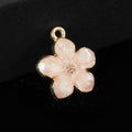 Enamel Cherry Blossom Sakura Flower Charm Pendants Two Sizes view 12