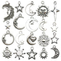 Silver-Tone Sun and Moon Metal Charms with 21 Listed Options view 5