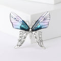 Translucent Wing Butterfly Brooch With Crystal Lower Wings view 7