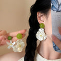 Colorful Floral Statement Earrings in Eight Styles view 2