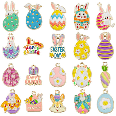 Printed detail graphic for the rabbit charms