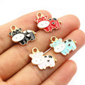Colorful Enamel Cow Metal Jewelry Charms in a Random Mix view 2