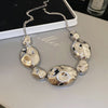 Silver Hammered Necklace
