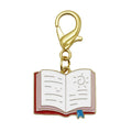 Open Book Smile Sun Enamel Charm Keychain Two Colors view 6
