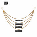 Four Layer Gold Ball Bead Garland Christmas Tree Decor view 2