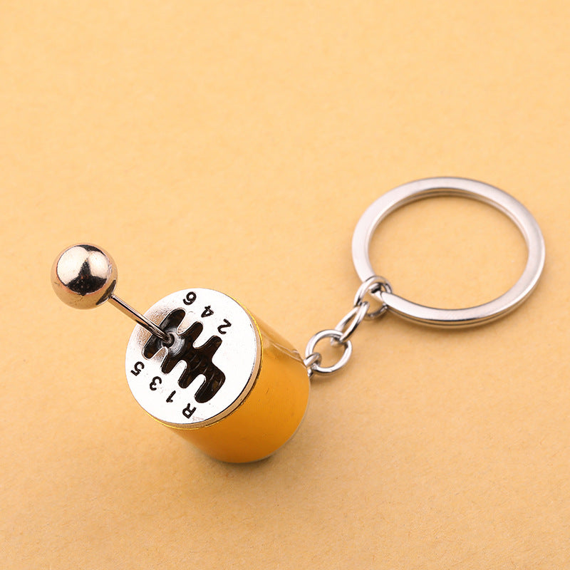 Turbo Gear Shift Wheel Brake Disc Shock Caliper Metal Keychain