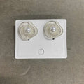 Silver Tone Wire Flower Pearl Stud Earrings Fashion Jewelry view 6