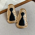 Geometric Enamel Drop Earrings in Four Distinct Designs view 8