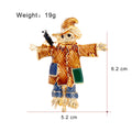 Scarecrow Enamel Metal Brooch Pin for Jackets and Lapels view 2