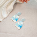 Acrylic Rainbow Arch Dangle Earrings Multicolor Studs view 10
