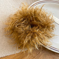 Fuzzy Plush Curly Scrunchie Hair Tie Band 4 Colors view 6