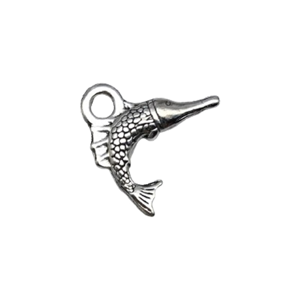 Plated Zinc Alloy Dolphin Fish Ocean Animal Charm Pendants for DIY Earrings Necklace Jewelry