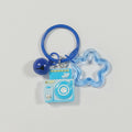 Colorful Camera, Bell and Clear Star Split-Ring Keychains in Five Colors view 9