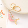 Ocean Animal Rhinestone Keychain Shark Crab Starfish Charm view 2