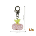Transparent Cherry and Strawberry Heart-Clasp Charms in Eight Fruit Colors view 5