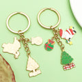 Christmas Charm Keychains Featuring White Snowman Across 81 Pictured Variations view 3