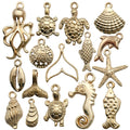 Gold-Tone Starfish and Seashell Shell Charms with 30 Listed Options view 7
