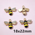 Colorful Enamel Bee Charms in Nine Pictured Styles view 6