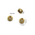 T Pattern Round Metal Spacer Beads in Two Antique Finishes view 2