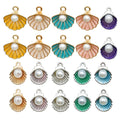 Colorful Shell Shell Charms for Jewelry and Craft Projects view 1