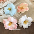 Foam Lily Flower Duckbill Hair Clip Pink White Blue view 2