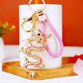 Mixed Jeweled Pearl Dragon and Zodiac Dragon Keychains in Fourteen Options view 6