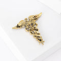 Caduceus Medical Staff Brooch Winged Snake Pin Four Colors view 4