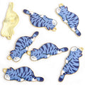 Sleeping Cat Enamel Charms in Ten Coat Patterns and Two Tones view 12
