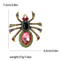 Large Crystal Spider Brooch in 3 Color Options for Jackets and Scarves view 7