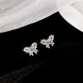 Right and Left Silver Butterfly Wing Single Ear Clips view 2