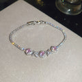 Rhombus Flower Crystal Tennis Bracelets Four Styles view 9