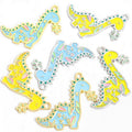 Polished Gold Silver Dinosaur Alloy Charms in 4 Styles view 5