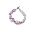 Chunky Translucent Acrylic Chain Bracelets in Purple and Pink view 5