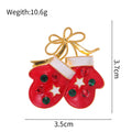 Red Gold Tone Santa Claus Twelve Designs Metal Brooch Pin view 12