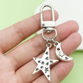 Celestial Charm Keychains Featuring Star Moon Clip Across 15 Pictured Variations view 2