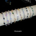 Double Layer Zircon Tennis Bracelet Nine Color Styles view 3