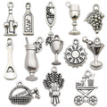 Metallic Wine Glass Metal Charms with 13 Listed Options view 6
