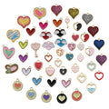 Colorful Heart Metal Charms for Jewelry and Craft Projects view 5