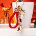 Lipstick Pearl High Heel Keychains in Three Colors with Plain and Fortune Loops view 2