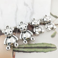 Antique Silver Bear Metal Charms with 2 Listed Options view 3